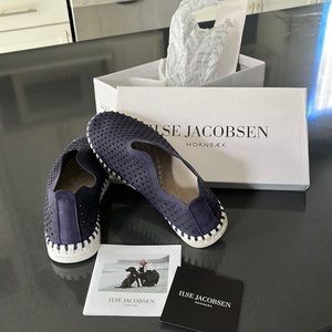 Ilse Jacobsen Tulip 139 loafers, size 38, Navy